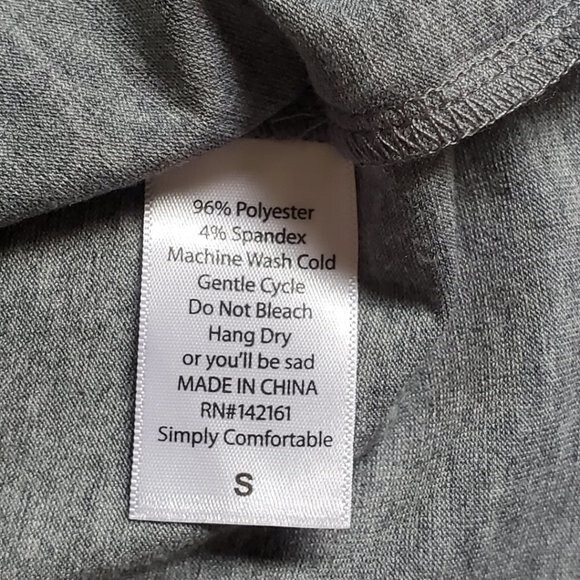 LuLaRoe Randy gray blue raglan sleeve butterfly top sz S - Picture 10 of 12